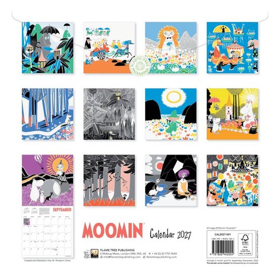 Moomin Wall Calendar 2027 image number 4