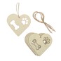 Hanging Wooden Bone and Paw Decorations 5 Pack image number 2