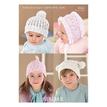 Sirdar Snuggly Spots DK Hats Digital Pattern 4563