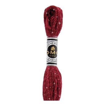 DMC Dark Red Mouline Etoile Cotton Thread 8m (C814)