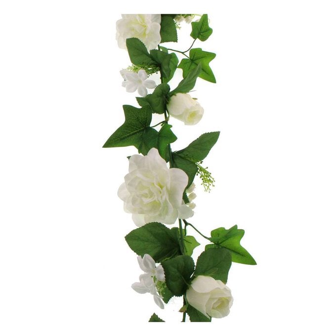 White Floral Garland 170cm