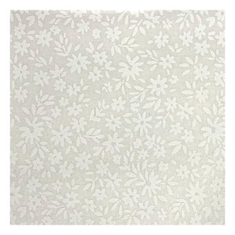 White Daisy Cotton Fabric by the Metre image number 2