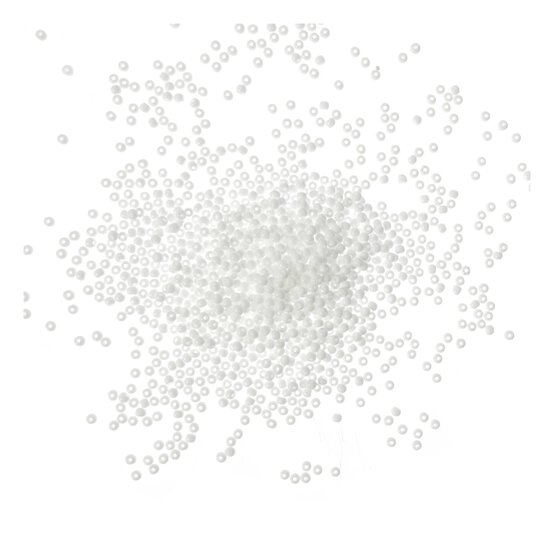 White Opaque Seed Beads 3mm 50g  image number 1