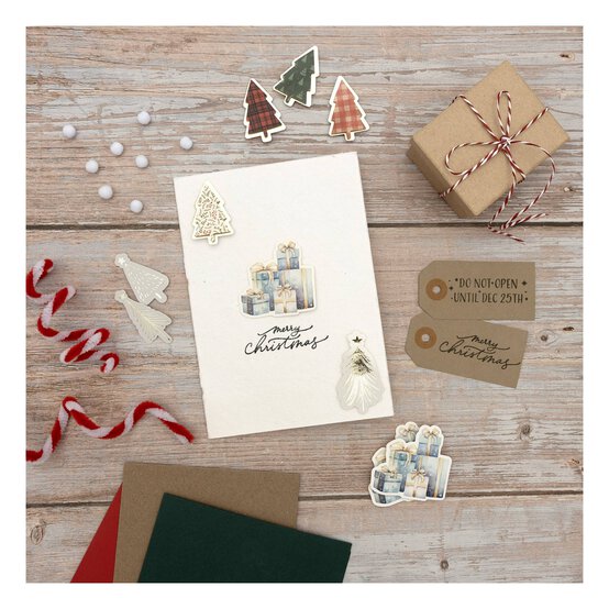 Gold Foil Star Tree Card Toppers 3 Pack image number 3