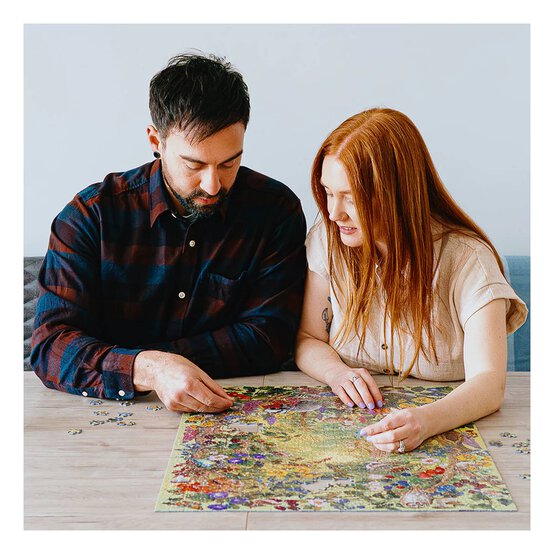 Gibsons The Art File: Sunlight Glade Jigsaw Puzzle 1000 Pieces image number 3