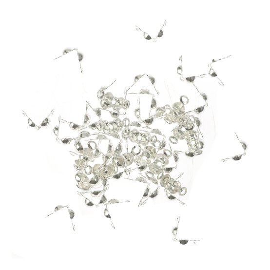 Silver Plated Calottes 7mm 50 Pack  image number 1