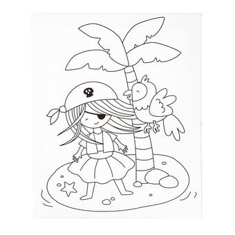 Pirate Adventure Colour-in Canvas image number 2