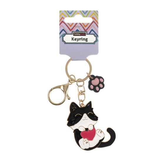 Black Cat Keyring image number 4