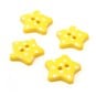 Hemline Yellow Novelty Star Button 4 Pack image number 1