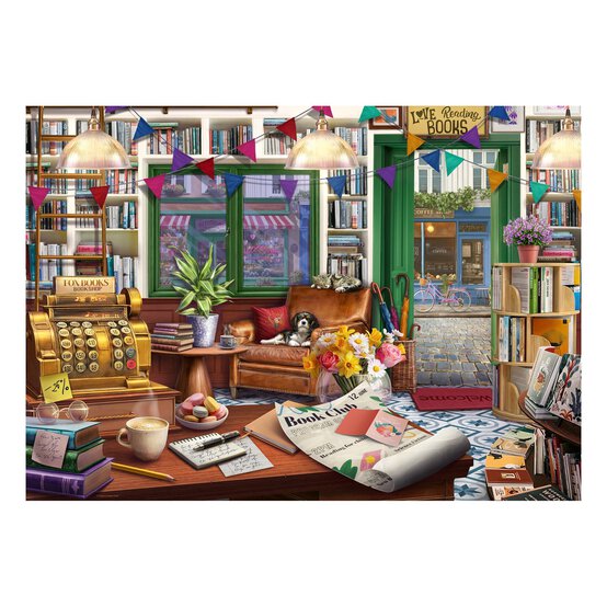 Ravensburger Cobblestone Road No.3 Bookshop Jigsaw Puzzle 1000 Pieces image number 2