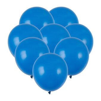 Blue Latex Balloons 8 Pack