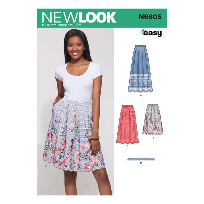 New Look Women's Skirt Sewing Pattern N6605 image number 1
