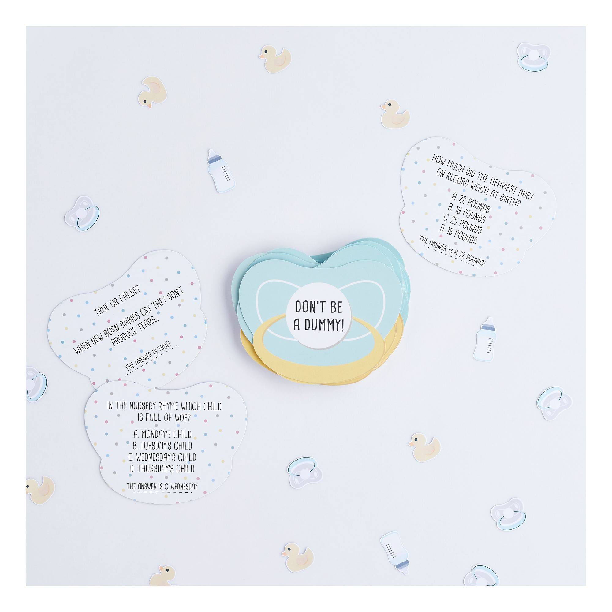 Baby Shower Dummy Trivia Game Hobbycraft