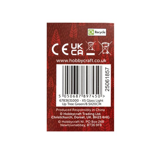 Green Light-Up Tree 20cm image number 5