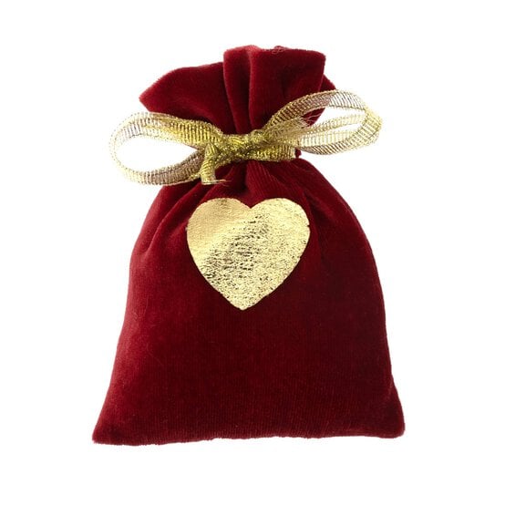 Red Fabric Pouch 12cm  image number 2