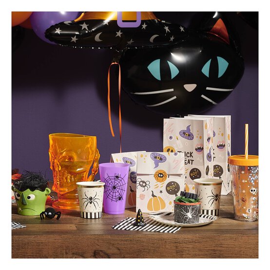 Purple Spider Plastic Cups 450ml 3 Pack image number 2