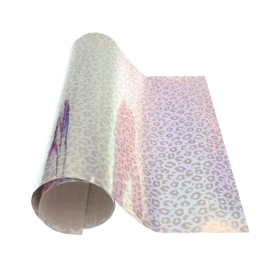 Purple and Gold Foil Animal Print Permanent Vinyl 12 x 24 Inches image number 2