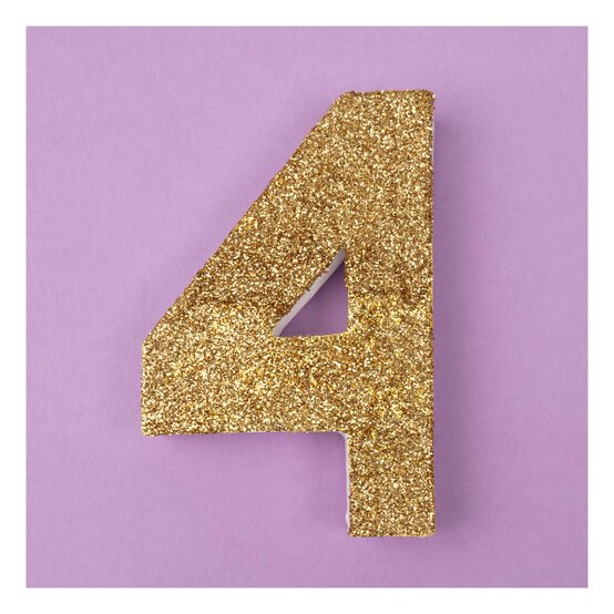 Mini Mache Number 4 10cm image number 2