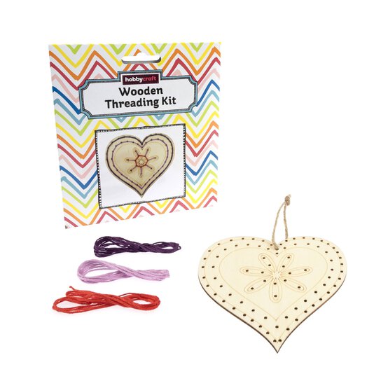 Heart Wooden Threading Kit image number 2