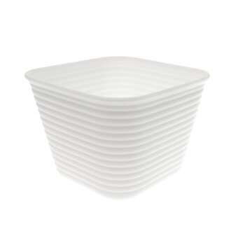 White Storage Organisers 8.5cm 4 Pack