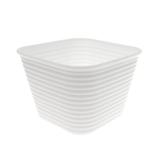 White Storage Organisers 8.5cm 4 Pack image number 2