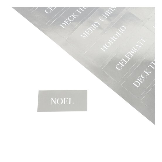 Silver Season&rsquo;s Greetings Stickers  image number 3