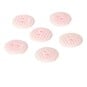 Hemline Pink Novelty Stripey Button 6 Pack image number 1