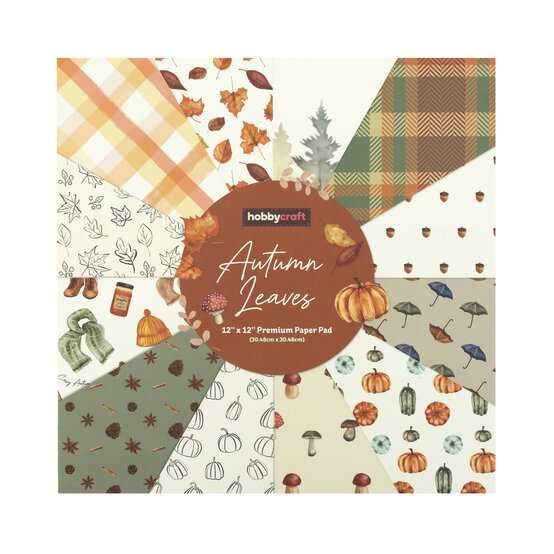 Autumn Leaves 12 x 12 Inches Paper Pad 24 Sheets image number 5