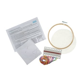 Trimits Ombre Hearts Embroidery Hoop Kit image number 3