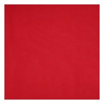 Red Linen Blend Fabric by the Metre