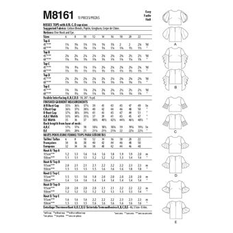 McCall&rsquo;s Judith Tops Sewing Pattern M8161 (6-14)