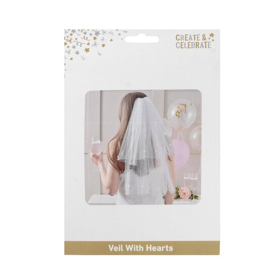 Create & Celebrate Veil with Hearts image number 4