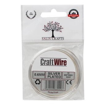 Salix Silver Plated Wire 0.6mm 10M
