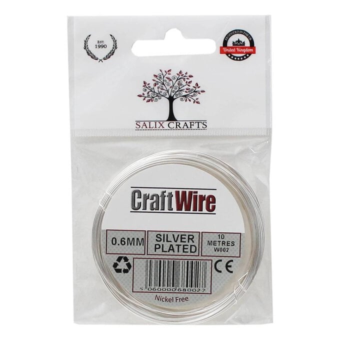 Salix Silver Plated Wire 0.6mm 10M image number 1