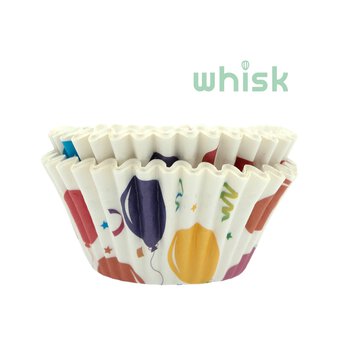 Whisk Party Balloon Cupcake Cases 50 Pack
