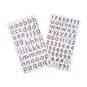 Pink Lowercase Alphabet Chipboard Stickers 138 Pieces image number 1
