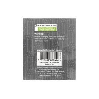 Silver Leaf Flakes 3g
