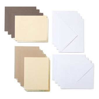 Cricut Joy Neutral Cutaway Cards 4.25 x 5.5 Inches 8 Pack