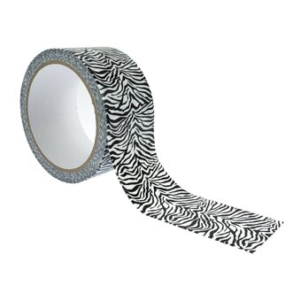 Zebra Print Duct Tape 48mm x 10m 