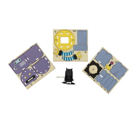 Wind-Up Wooden Robot Purple Pete image number 3