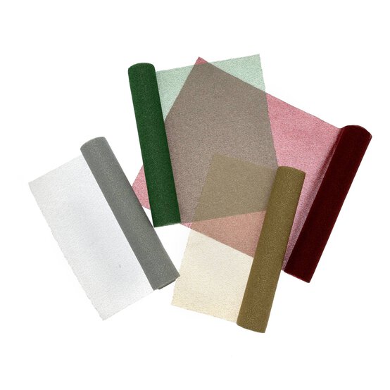 Assorted Metallic Sparkle Fabric Roll 28cm x 2m image number 3