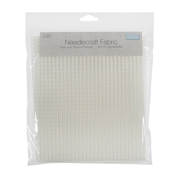 Needlecraft Fabric 4 Count Canvas 70cm x 80cm image number 1