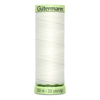 Gutermann White Top Stitch Thread 30m (111)