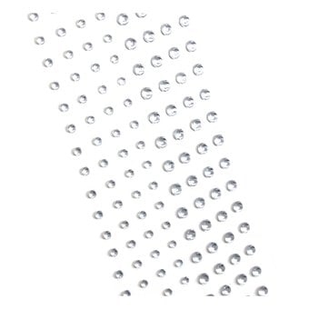 Silver Adhesive Gems 148 Pack