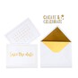 Create & Celebrate Gold Save the Date Cards 20 Pack image number 1