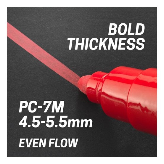 Uni-ball Posca Red PC-7M Marker Pens 2 Pack image number 4