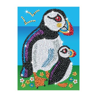 Kitfix Puffins Sequin Art Red Kit