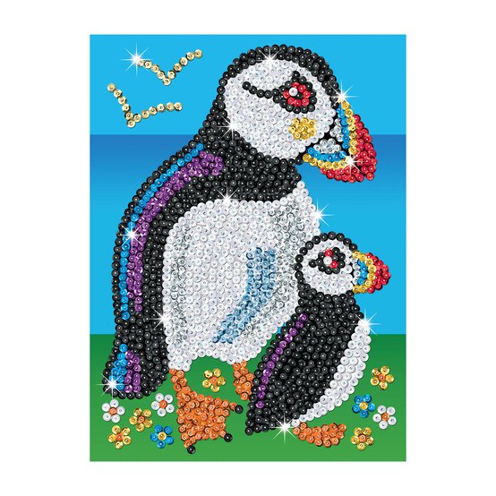 Kitfix Puffins Sequin Art Red Kit image number 2