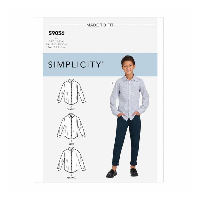 Simplicity Boys’ Shirt Sewing Pattern S9056 (8-16) image number 1