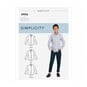 Simplicity Boys’ Shirt Sewing Pattern S9056 (8-16) image number 1